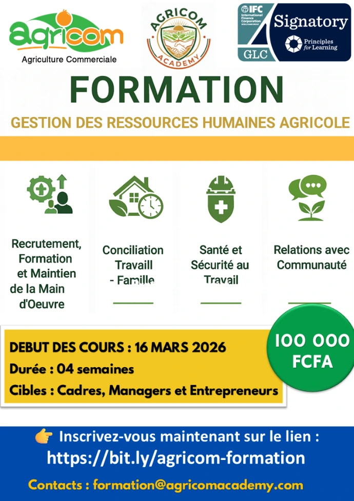 CERTIFICAT EN GESTION DES RESSOURCES HUMAINES AGRICOLES